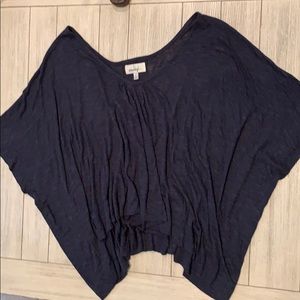 Antropologie porridge navy blue Jolie dolman top